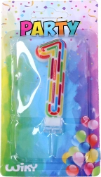 Rođendanska svijeća broj 1 prugice