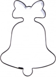 Rezač za kekse zvončić od nehrđajućeg čelika 6 cm