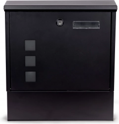 Čelični poštanski sandučić ModernHome s držačem za novine i bravom