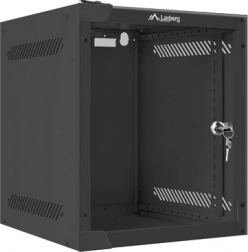 Zidni mrežni ormar 10'' 6U 280×310 mm crni LANBERG