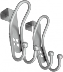 Dvostruka kuka od nehrđajućeg čelika za vrata, 2 kom