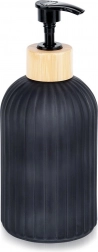 Stakleni crni dozator sapuna 400 ml