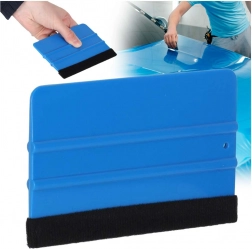 Plastična špahtla s filcom za aplikaciju folija 12,5 × 8 cm