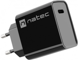 mrežni punjač NATEC Ribera 1× USB‑C 20 W crna