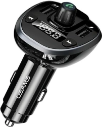 Handsfree set s FM transmiterom USAMS C21 Bluetooth, MP3, 2× USB 3,4 A