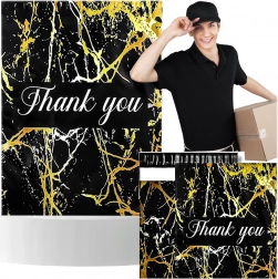 Foliopak kurirski 255 × 370 mm, zlatni mramor i natpis Thank You, 50 kom