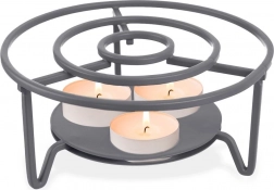 Metalni grijač za čajnik, sivi, 16,5 cm