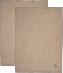 Pamučne kuhinjske krpe smeđe 70 × 50 cm, 2 kom
