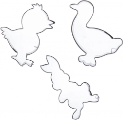 Set nehrđajućih kalupa za izrezivanje Uskrs 5–6 cm, 3 kom