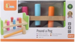 Drvena čekić igračka za djecu 24m+