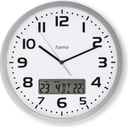 Zidni DCF sat Moorea 30 cm srebrni
