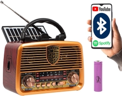 Prijenosni analogni radio RA10 AM/FM sa solarnim punjenjem i Bluetoothom