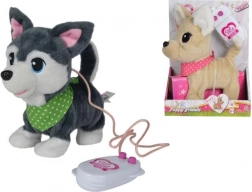 Plišano štene na povodcu sa zvukom i hodanjem