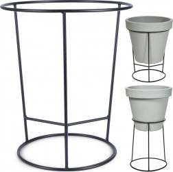 Dvostrani metalni stalak za cvjetnjak 45 × 53 cm, crni