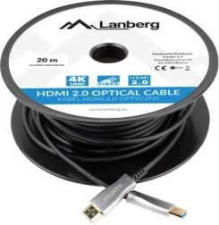 Aktivni optički HDMI 2.0 kabel 20 m Lanberg crni