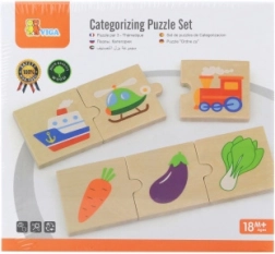 Drvene logičke puzzle VIGA, 24 dijelova