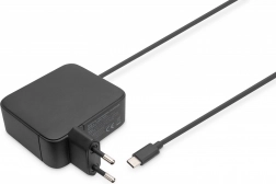 Mrežni USB‑C PD 3.0 100 W GaN punjač s ugrađenim kabelom 1,2 m – crna