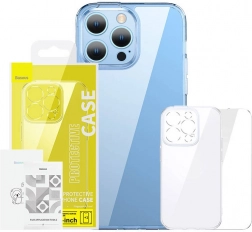 proziran etui i kaljeno staklo za iPhone 14 Plus Baseus SuperCeramic