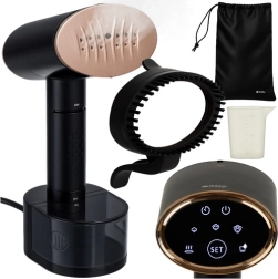 Parni uređaj za izglađivanje odjeće 2000 W crni RUHHY s dodirnim zaslonom