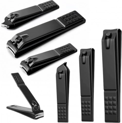 set crnih škarica za nokte 3 kom – velike, male i kose