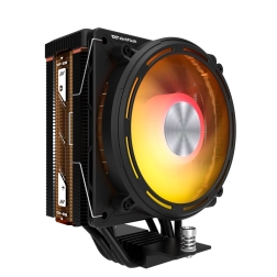 Zračni hladnjak CPU DarkFlash E400 s ARGB i LED zaslonom (crni)