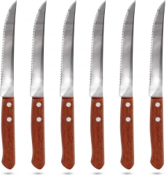 Set nazubljenih steak noževa od nehrđajućeg čelika, 20,5 cm, 6 kom