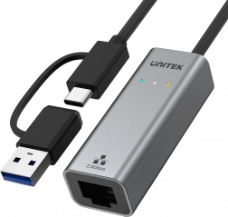 Unitek adapter USB-C/USB-A na Ethernet RJ-45 2,5 Gbps