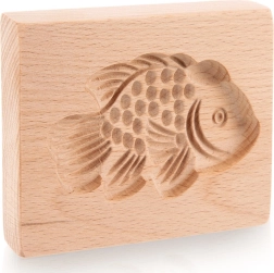 Drvena modlica za kekse riba 10 × 8 cm