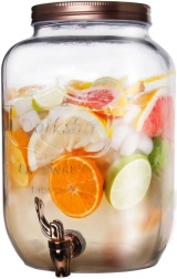 Stakleni dozator napitaka s pipcem 8,8 l