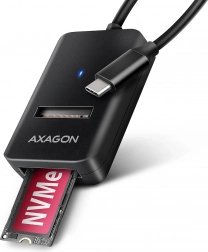 AXAGON adapter USB 3.2 Gen 2 za M.2 NVMe/SATA SSD s USB‑C kabelom 10 cm