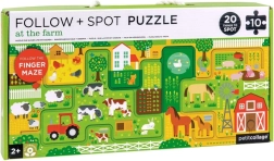 Petit Collage labirint i puzzle farma