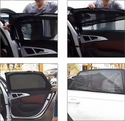 Set od 4 kom mrežastih sjenila za prozore auta s moskitijerom