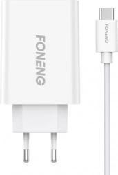 Mrežni brzi punjač Foneng 10,5 W, 1× USB, kabel USB‑C
