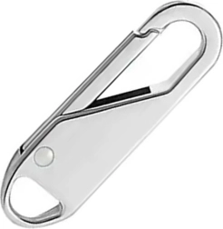 Srebrni metalni držač za klizač patenta