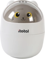 Mini koš za smeće za stol siva mačka