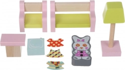 Dnevni boravak - drveni namještaj za lutke Cubika