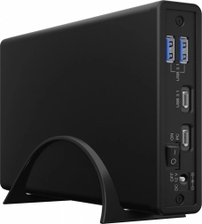 Vanjsko kućište ICY BOX za 2,5"/3,5" HDD/SSD s USB‑C i USB hubom