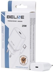 Mrežni punjač 25 W GaN USB‑C + USB‑C kabel – Bijela