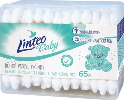 Papirnate pamučne štapiće LINTEO 100% natural, 65 kom u kutiji