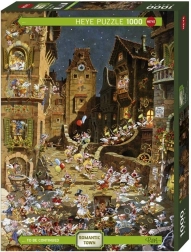 Puzzle 1000 dijelova – romantični grad, noć