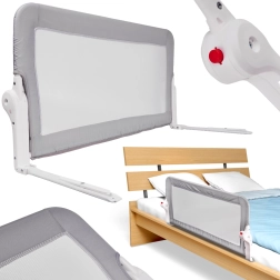 Zaštitna ograda za krevet 120 cm siva