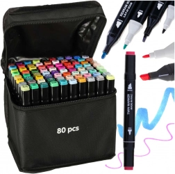 Dvofazni alkoholni markeri u etuiju s postoljem – 80