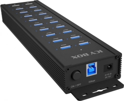 Icy Box IB-HUB1720-U3 20-portni USB čvorište s napajanjem 96 W