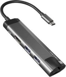 Višeportni USB-C čvorište Natec Fowler Go s HDMI-om, USB 3.0 i Ethernetom