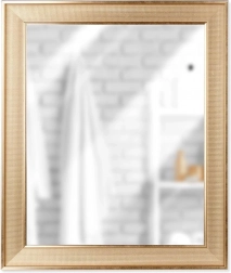 Zlatno zidno ogledalo, pravokutno 49,5 × 59,5 cm