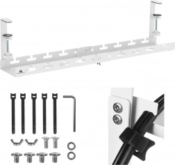 Podstolni organizator kabela Maclean, podesiv, bijeli