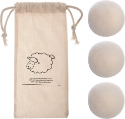 Vunene kugle za sušilicu 7 cm, 3 kom