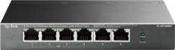 Stolni switch TP-Link sa 6 portova 10/100 Mb/s i 4× PoE+