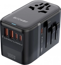 Univerzalni putni adapter BLITZWOLF BW-TA2 s GaN 100 W i USB-C/USB-A brzo punjenje