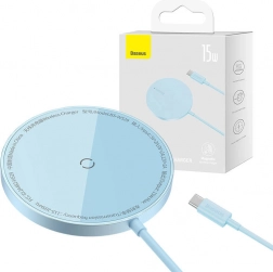Magnetni bežični punjač BASEUS Simple Mini3 15W plavi